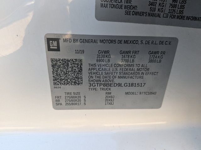 2020 GMC Sierra 1500 SLE
